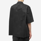 Ambush Men's Zip Short Sleeve Shirt in Black/White