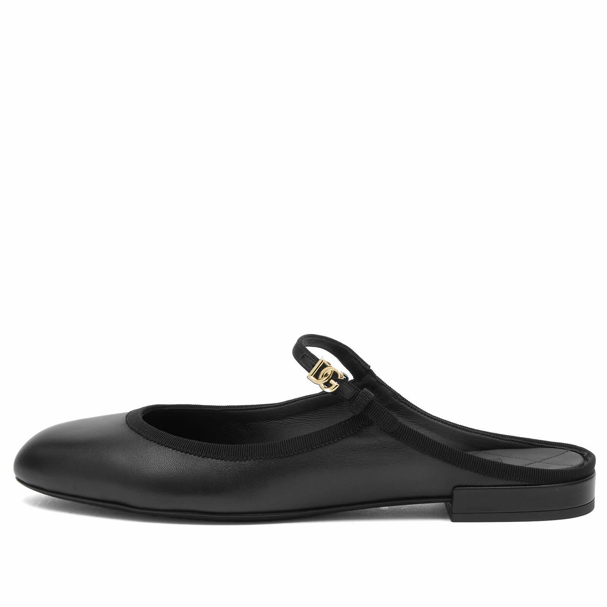 Dolce & Gabbana Women's Leather Slip On Ballet Shoe in