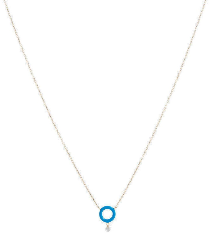 Photo: Persée 18kt gold chain necklace with white diamond