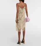 Dries Van Noten Denta floral silk stain slip dress