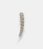 Sophie Bille Brahe Croissant De Lune 18kt gold single earring with diamonds