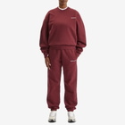 MKI Women's Uniform Crew Neck Sweatshirt Presented by END. in Burgundy/White