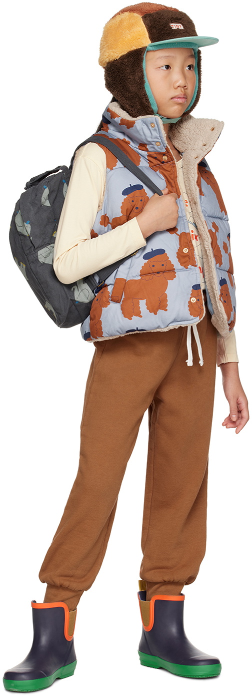 ★DROP2★2025AW★tinycottons タイニーコットンズ Tiny Color Block Baby sweatpant light brown AW25-278 main image 1