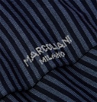 Marcoliani - Striped Cotton-Blend Socks - Blue