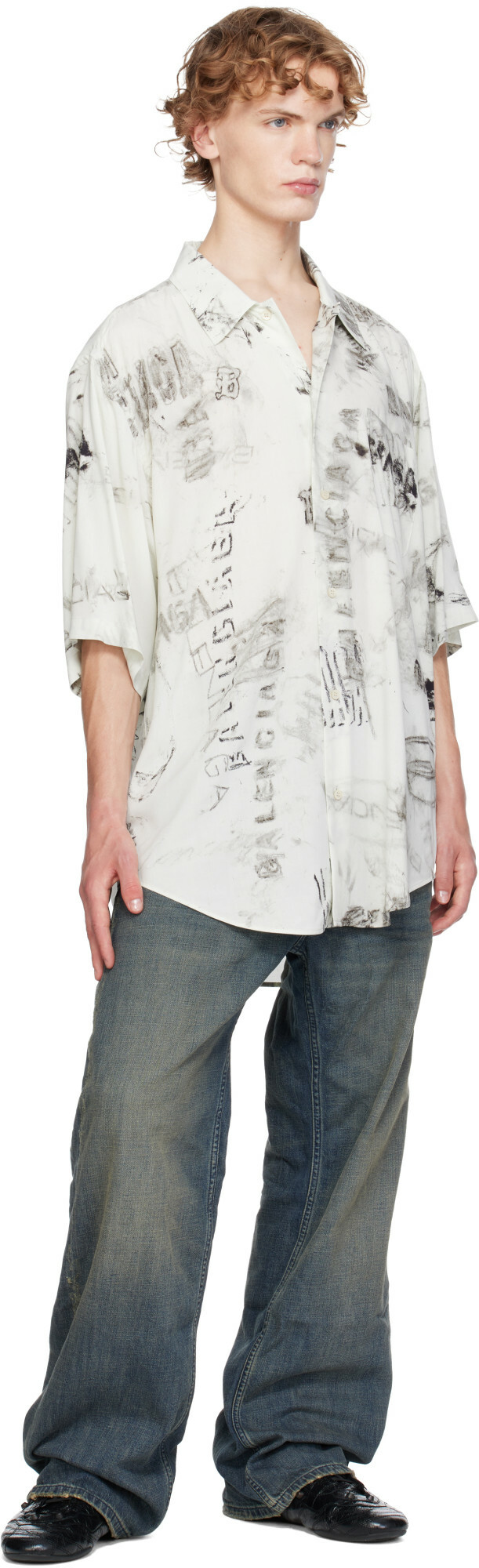 Balenciaga Off-White S/S Minimal Shirt