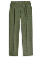 Sunspel Tapered-leg Linen Trousers Khaki