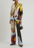 Stine Goya Printed Matte Satin Shirt Multicoloured 1
