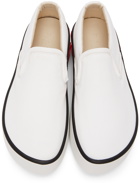 Marni White Canvas Slip-on Sneakers