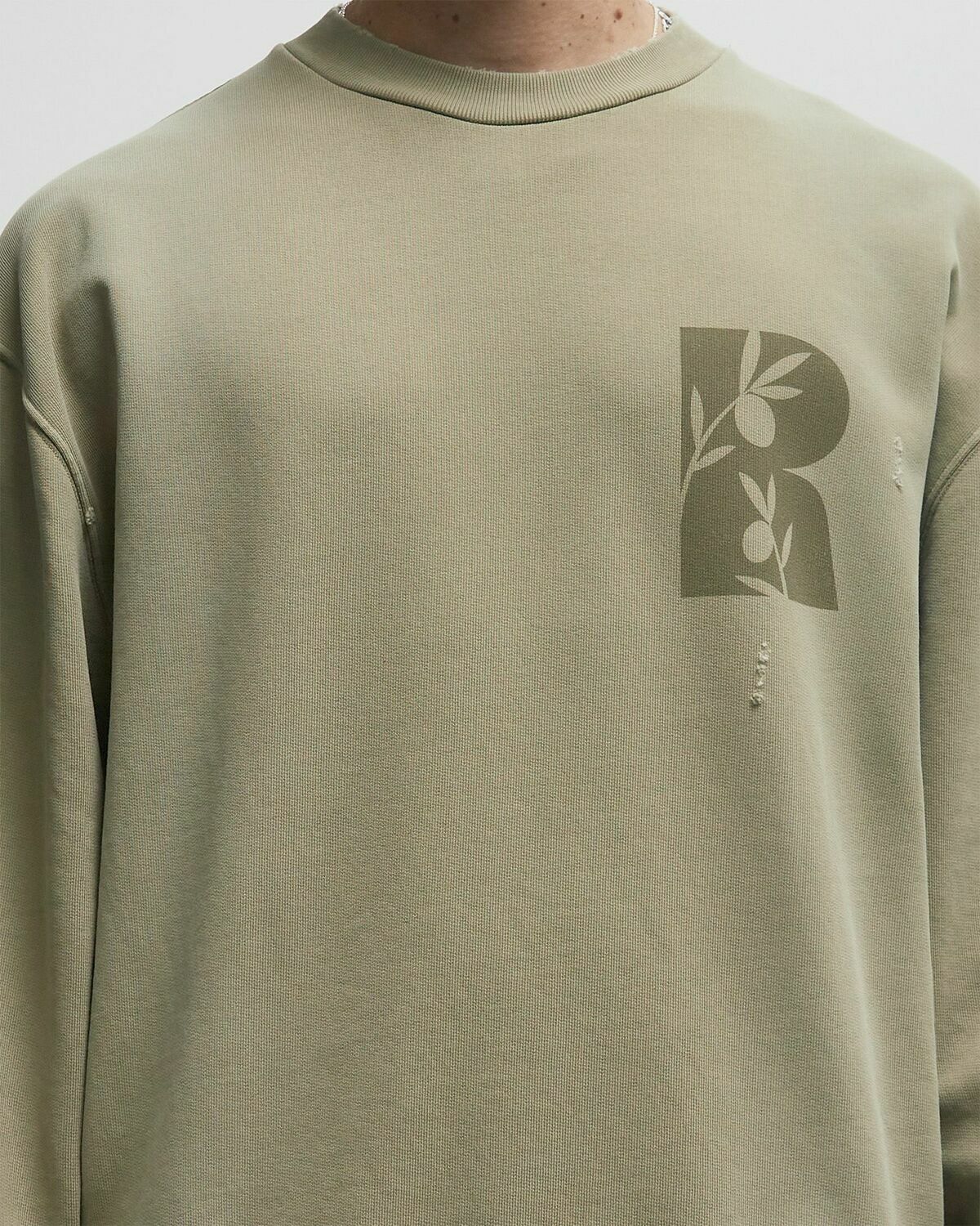 Rough. R SWEATSHIRT Green Men
