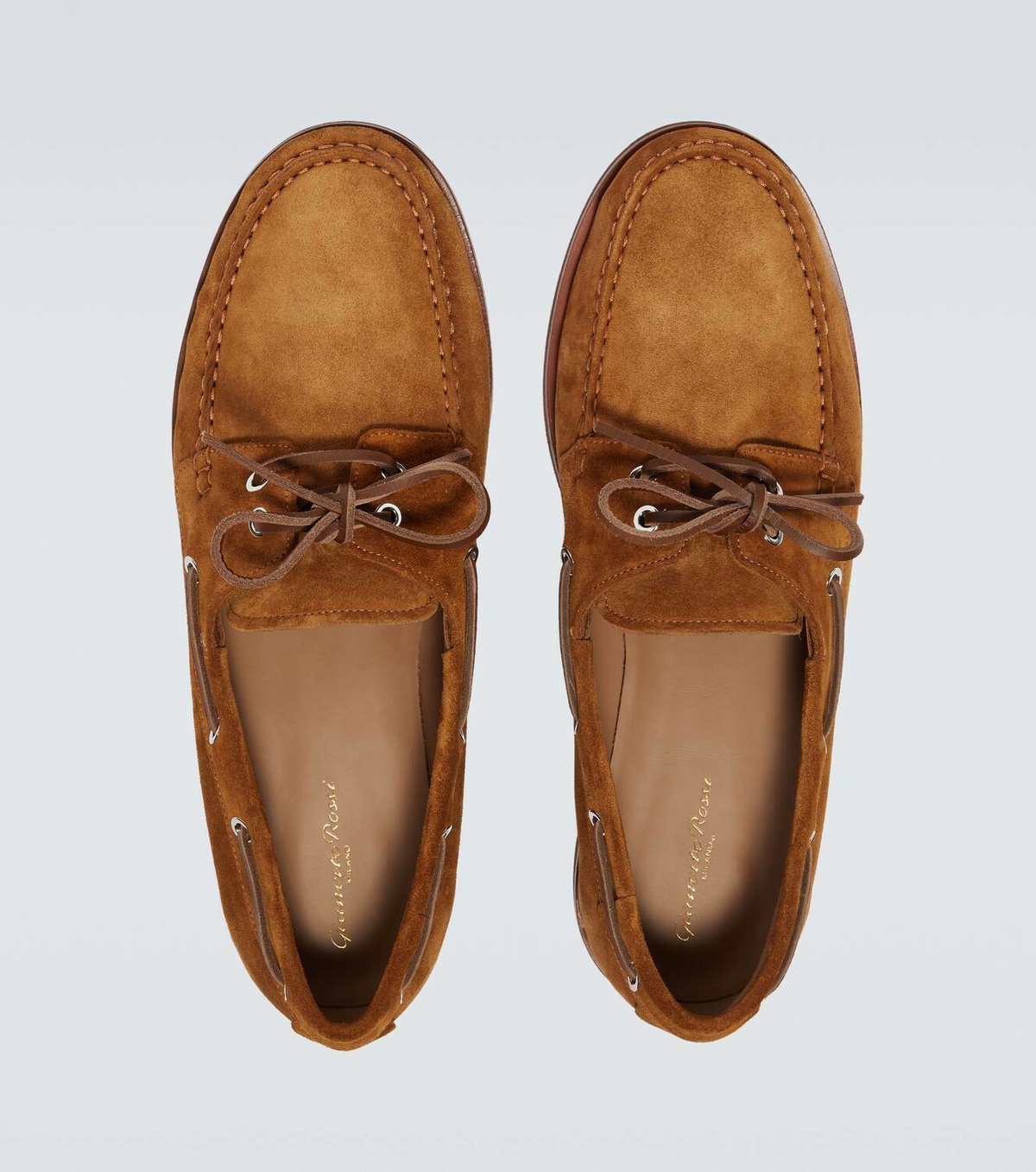 Gianvito Rossi Vandé suede boat shoes