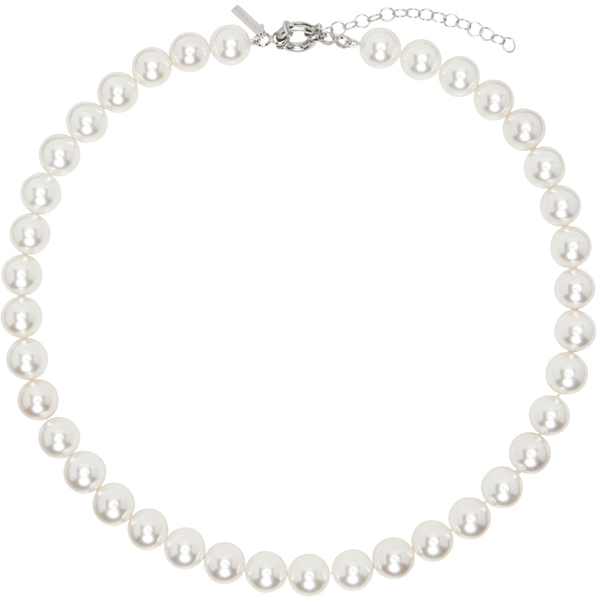 Photo: Ernest W. Baker White Shell Pearl Necklace
