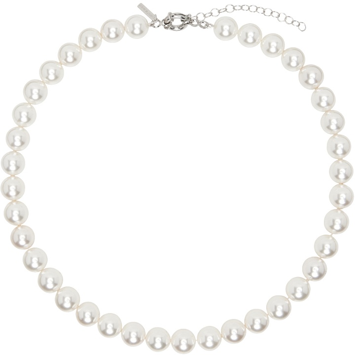 Photo: Ernest W. Baker White Shell Pearl Necklace