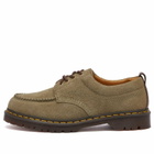 Dr. Martens Men's Lowell Hairy Suede Shoe Sneakers in Olive