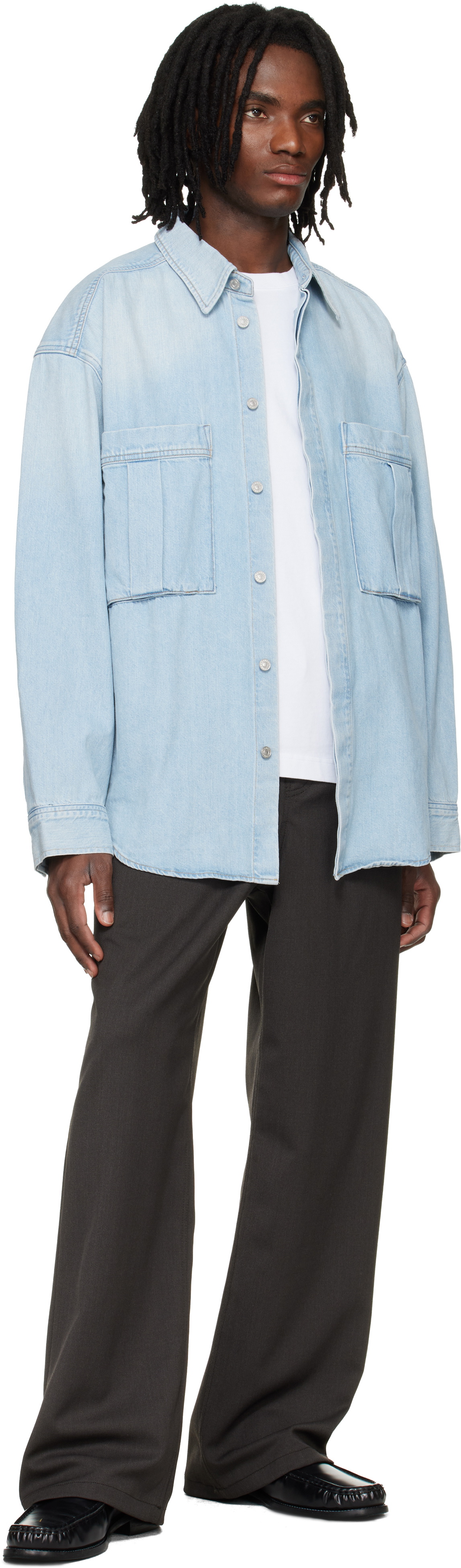 AGOLDE Blue Clark Denim Shirt