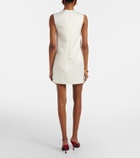 Leo Lin Yvonne floral-appliqué minidress