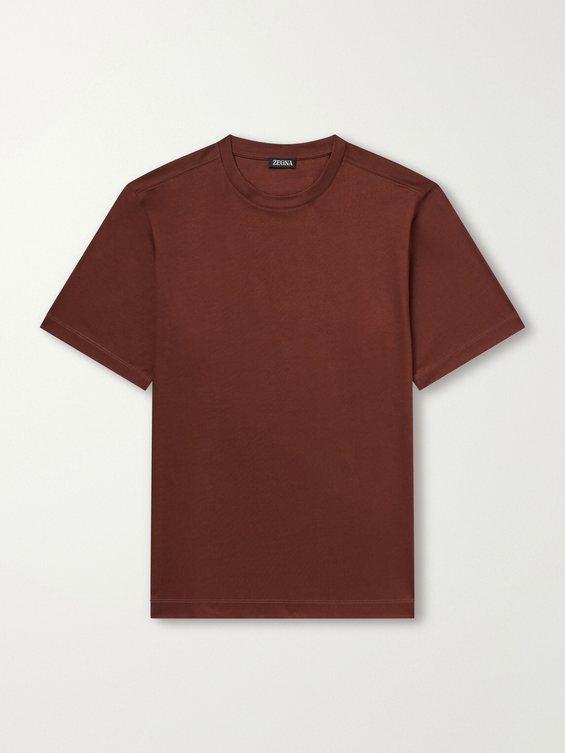 Zegna - Cotton-Jersey T-Shirt - Brown