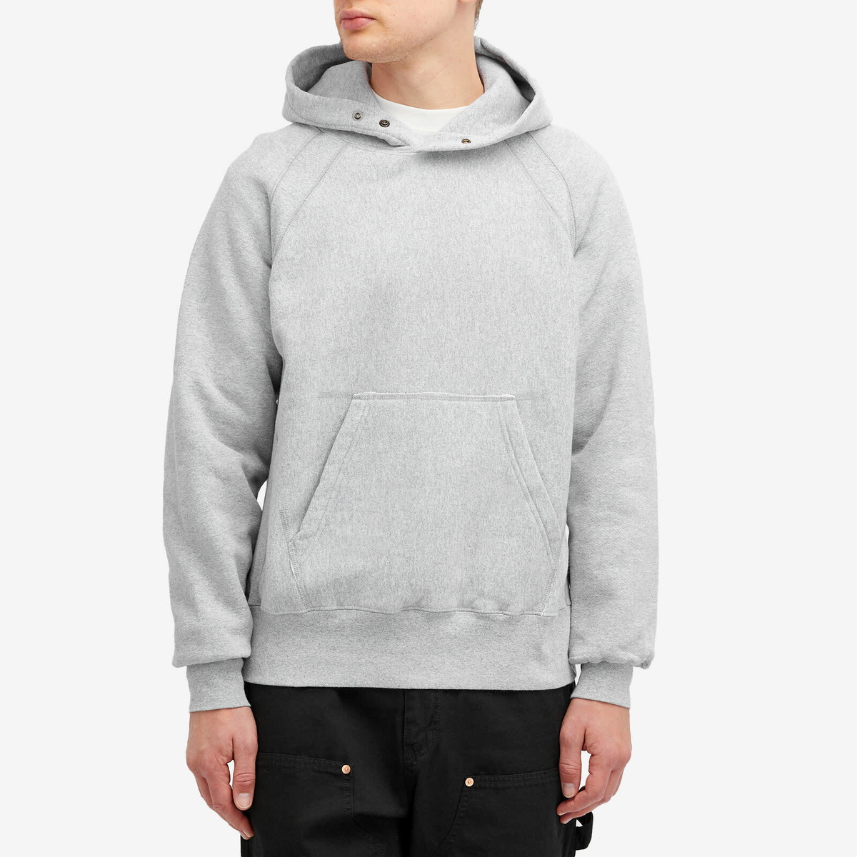 Engineered Garments Men's Raglan Hoodie in Grey