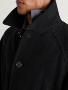 Amomento - Belted Wool-Blend Coat - Black