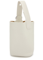 Loewe Pebble Mini Leather Bucket bag - White - One Size