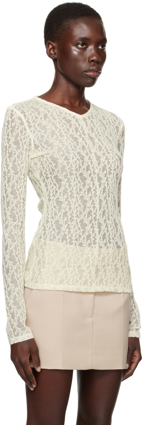 CAMILLA AND MARC Off-White Elda Long Sleeve T-Shirt