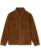 Drake's - Suede Shirt Jacket - Brown