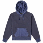 RRL Men's Popover Hoodie in Navy Multi
