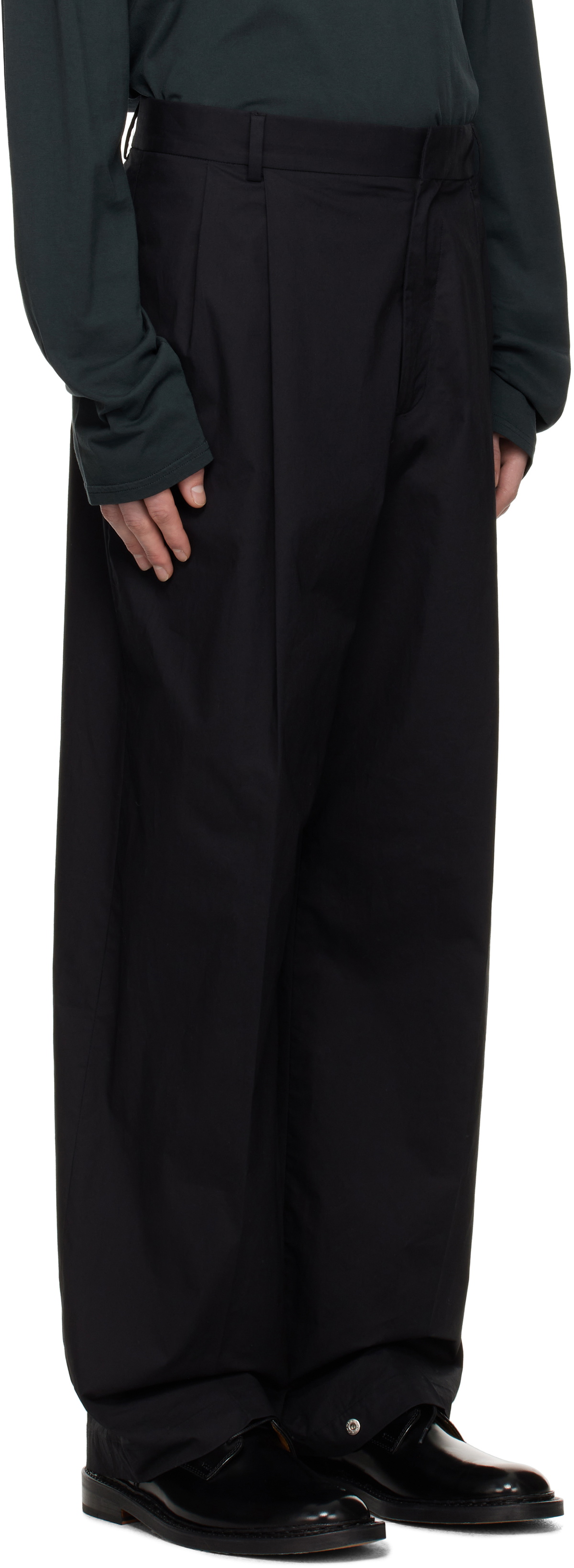 Still Kelly Black Pleated Trousers