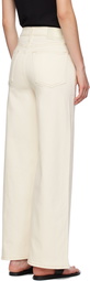 rag & bone Off-White Sofie Ankle Wide-Leg Jeans