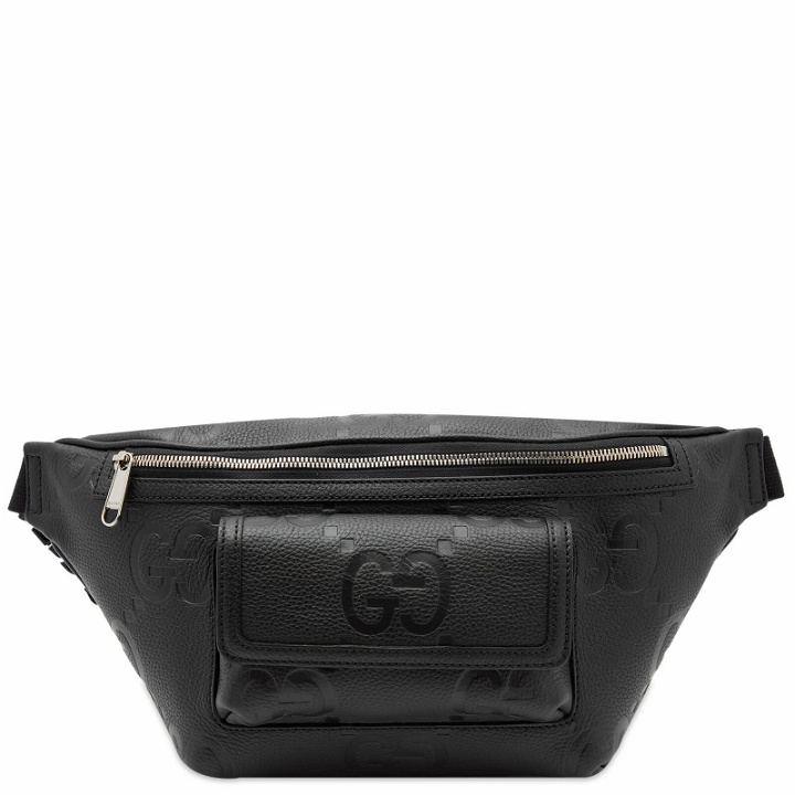 Photo: Gucci Men's Embossed GG Leather Waist Bag in Black