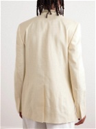 Wales Bonner - André Double-Breasted Woven Blazer - Neutrals