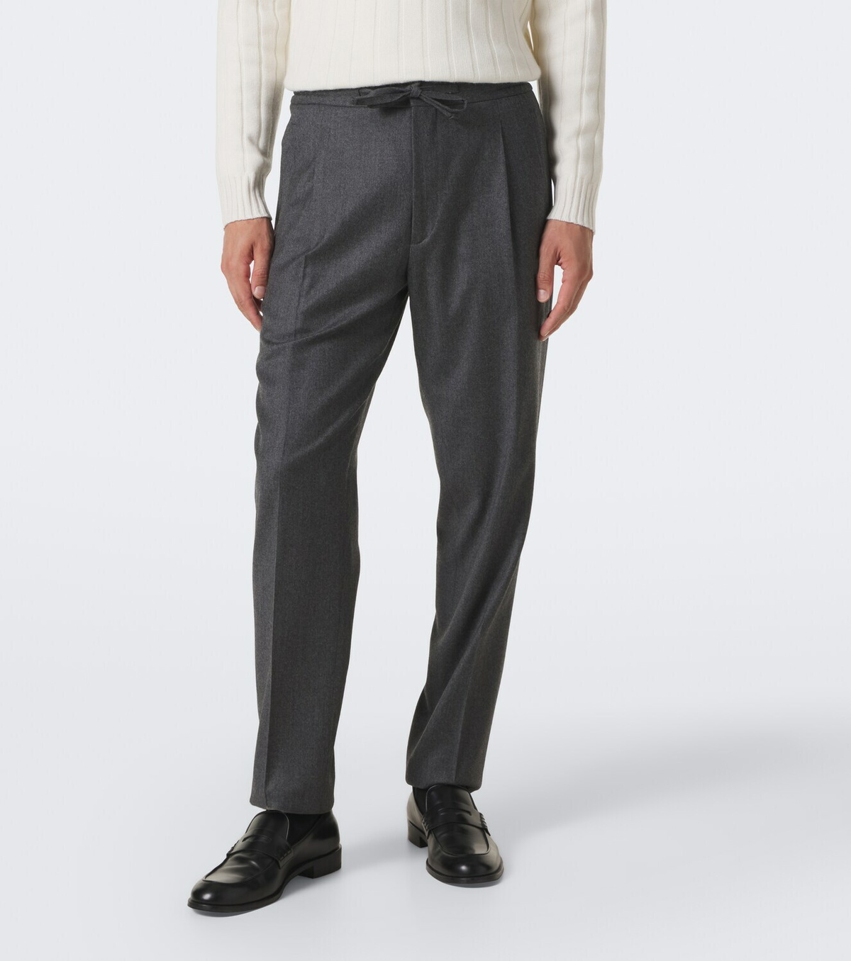 Lardini Wool and cashmere slim pants