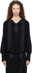 Kiko Kostadinov Black Petrel Pullover Hoodie