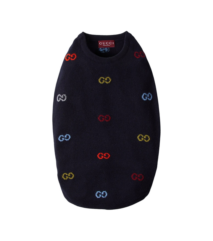 Photo: Gucci GG wool dog sweater