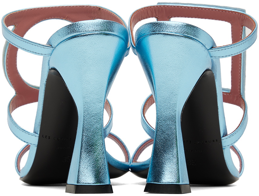 Les Petits Joueurs Blue Hoya Heeled Sandals