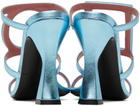 Les Petits Joueurs Blue Hoya Heeled Sandals