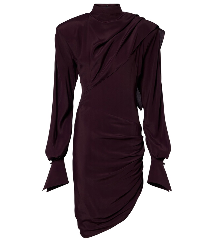 Photo: Mugler Draped asymmetric minidress