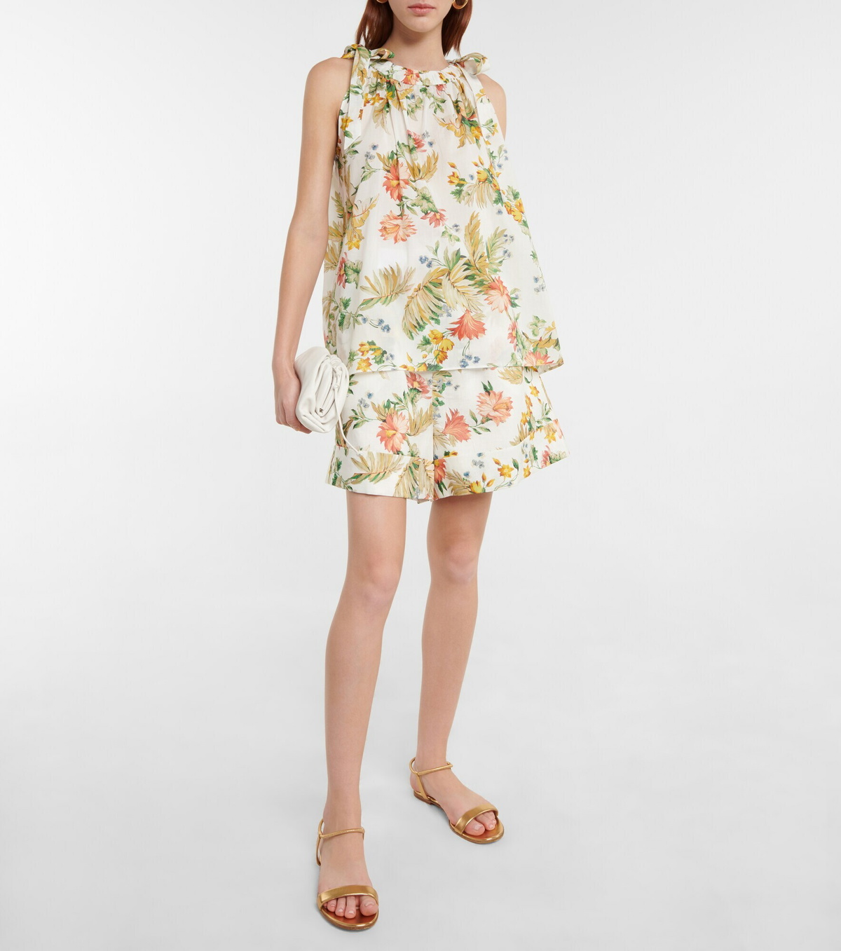 Erdem - Vacation Maui floral linen shorts