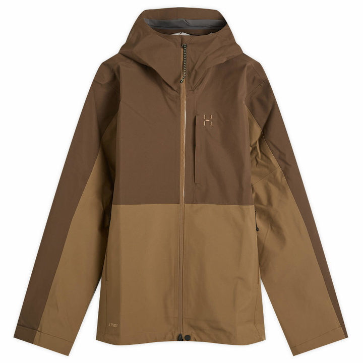 Photo: Haglöfs Men's Front Proof II Waterproof Jacket in Woodland Brown/Teak Brown