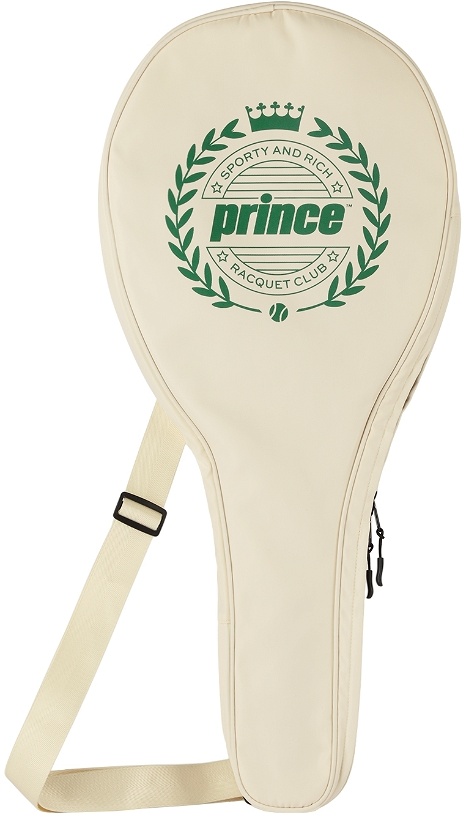 Photo: Sporty & Rich Off-White Prince Crest Racket Bag