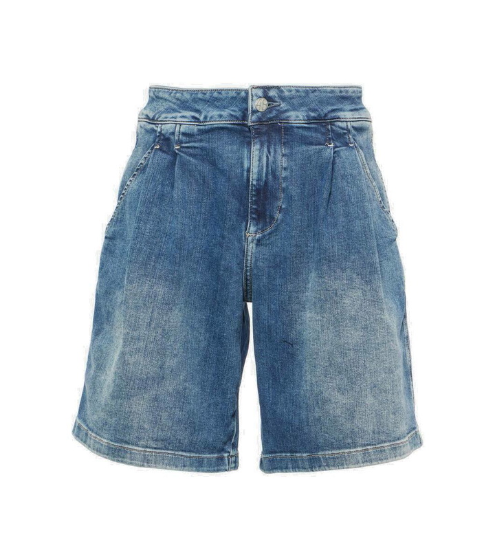 Photo: AG Jeans High-rise denim shorts