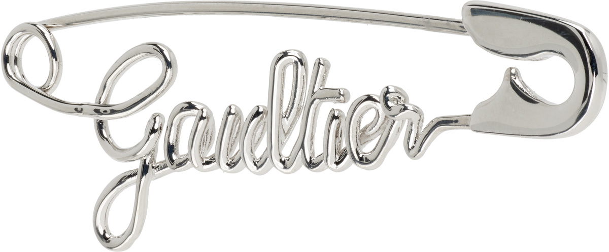 Jean Paul Gaultier 'The Silver-Tone Gaultier Safety Pin' Single Earring