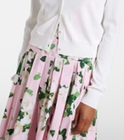 Carolina Herrera Cropped silk and cotton cardigan