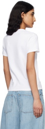 Helmut Lang White Slim Logo T-shirt