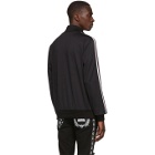 Dolce and Gabbana Black DG Patch Zip-Up Sweater