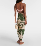 Johanna Ortiz Printed cotton beach cover-up
