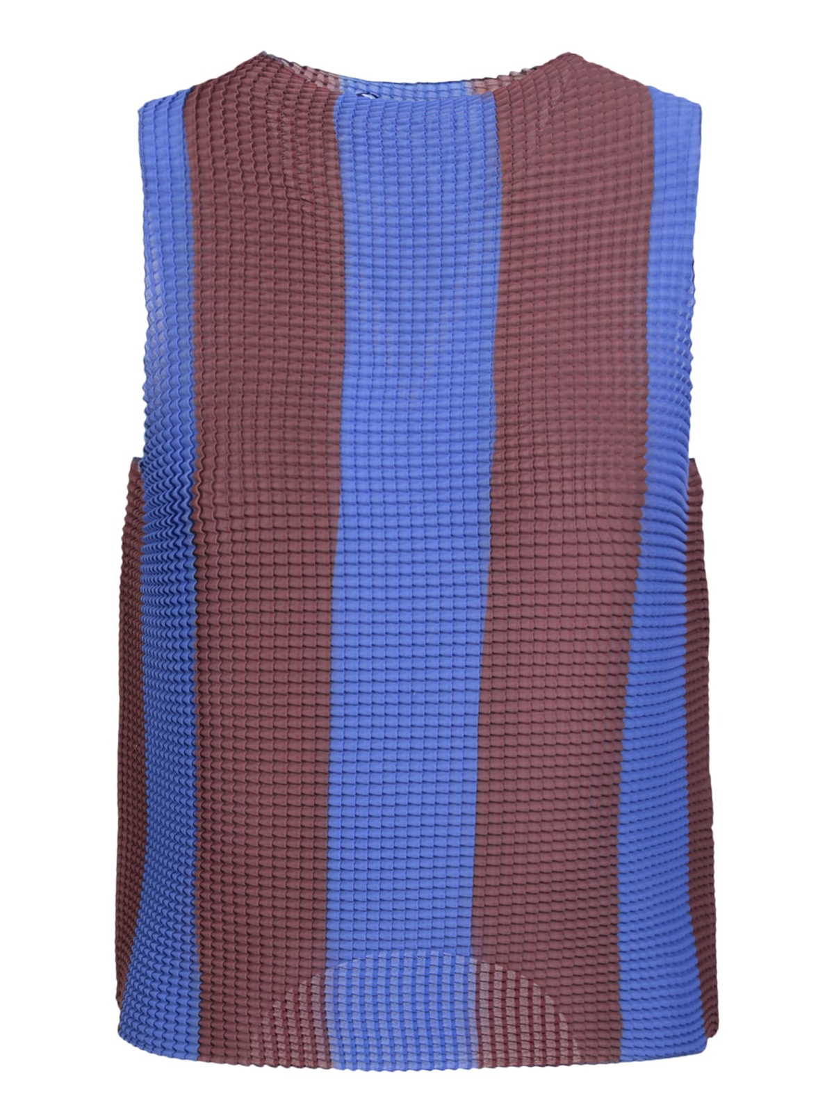 Sunnei Blue/brown Pleated Top
