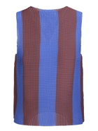Sunnei Blue/brown Pleated Top