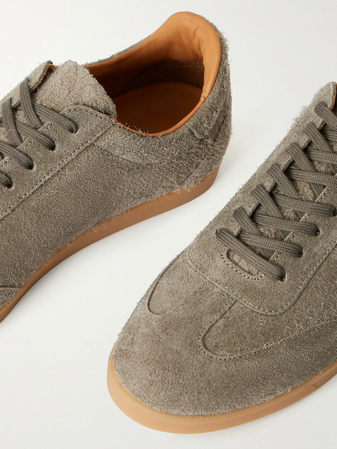 Mr P. - Suede Low Top Sneakers - Brown