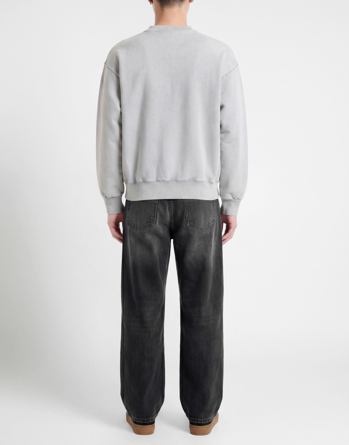 Aries Mens Sweatshirt in Light grey