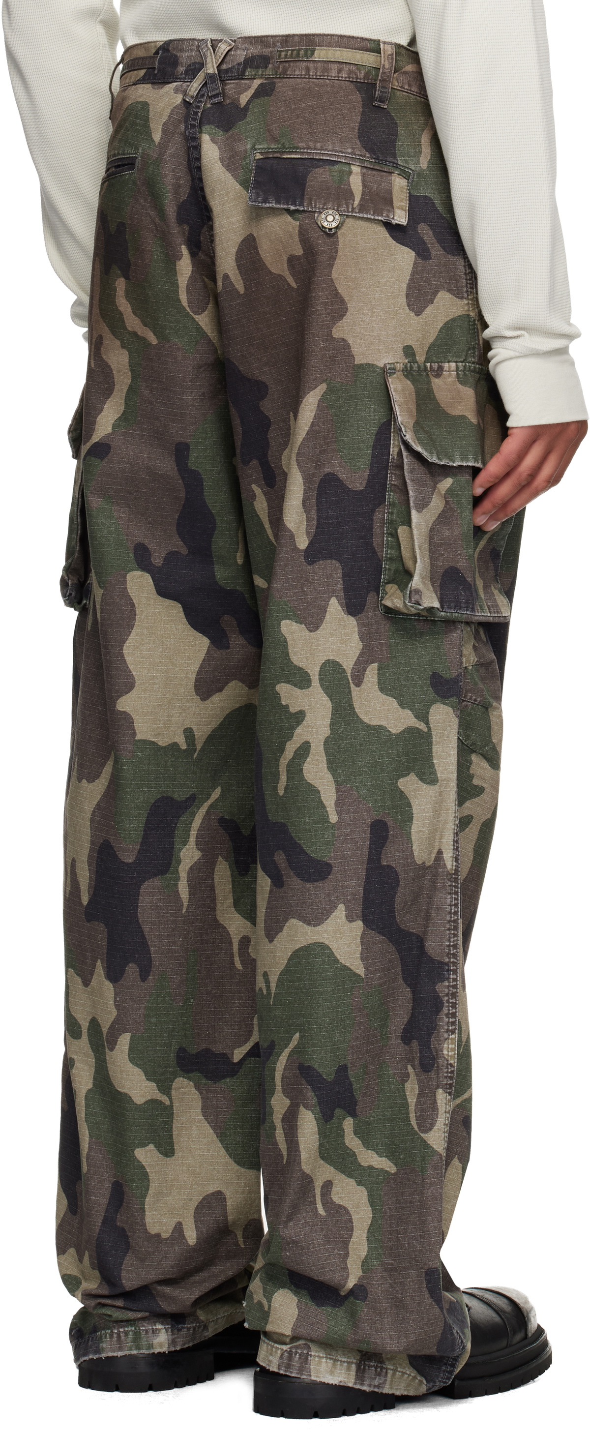 424 Khaki Camo Cargo Pants